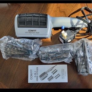 1875 Watt 3-in-1 Styling Hair Dryer with Ionic Technology and 3 Attachments